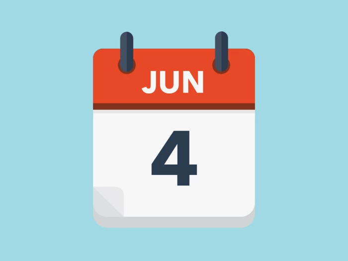 Calendar icon showing 4th June